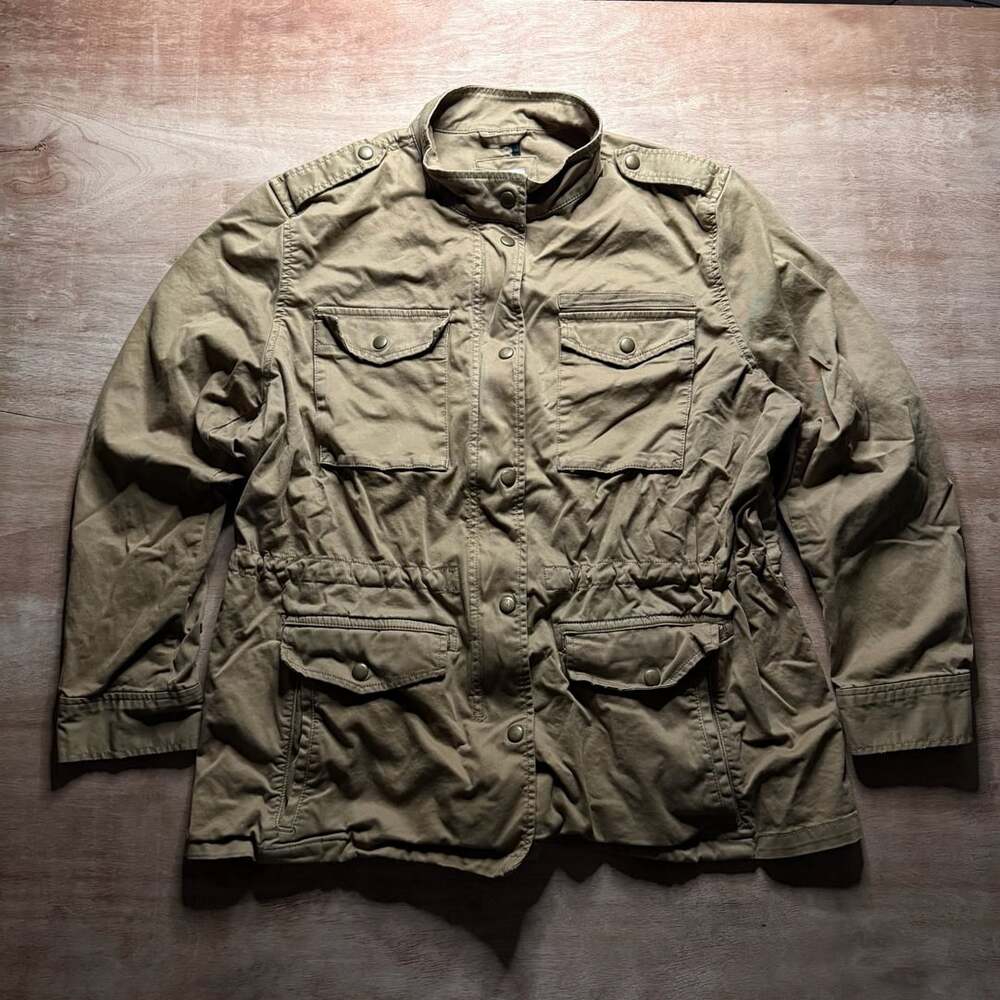 Gap Khaki Utility Field Jacket M65 Style Military Gorpcore Workwear